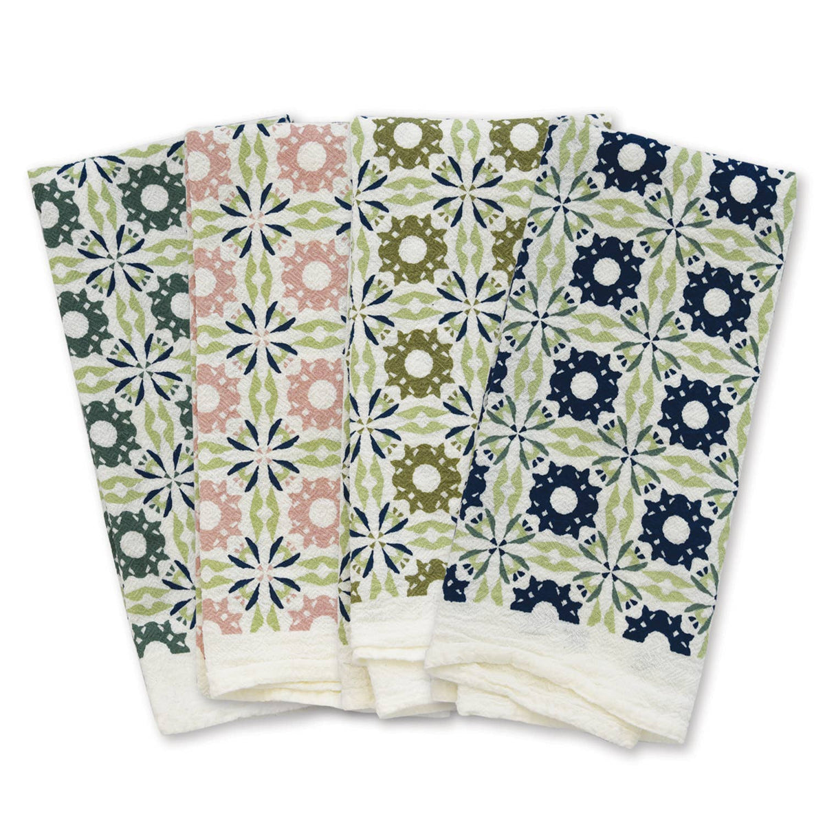 Navy Chicory Kitchen Towel : Blue