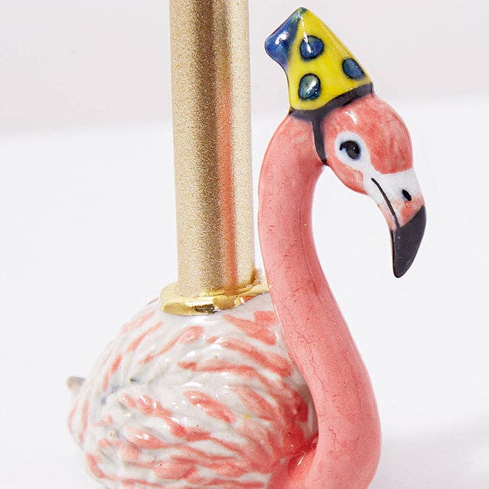 Holiday Flamingo Salt and Pepper Shakers