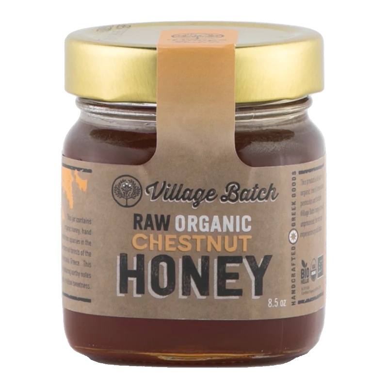 Village Batch Raw Organic Chestnut Honey