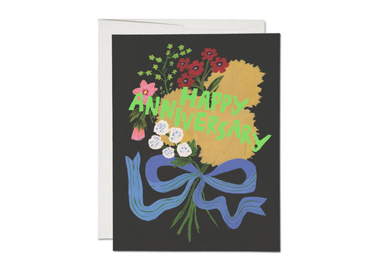 Happy Anniversary Bouquet Greeting Card